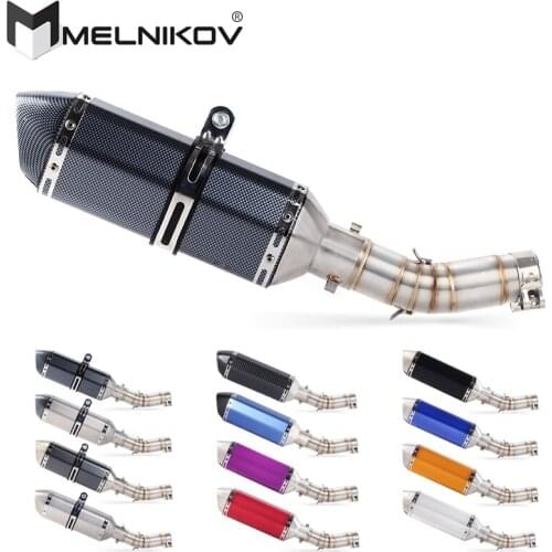 Motorcycle Exhaust Muffler Escape Link Middle Pipe DB-KILLE Slip On For Suzuki GSX250R GSX 250R GSX250 GW250 R Exhaust