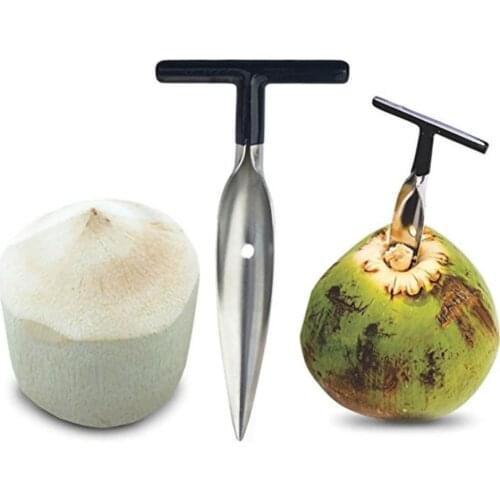 Coconut Opener Tool Stainless Steel Coconut Opener Driller Cut Hole Tool Fruit Openers Tools Durable Kitchen Accessaries