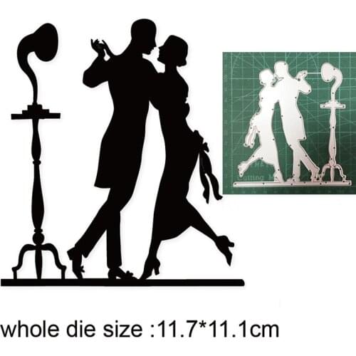 Couple Record Player New 2021 Metal Cutting Dies for Scrapbooking Paper and Card Making Decorative Embossing Die Cut Craft dies