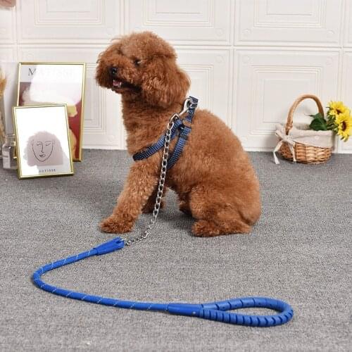 Pet Traction Rope Pet Supplies Reflective Safety Large and Medium Dog Nylon Basic Leashes Solid All Seasons