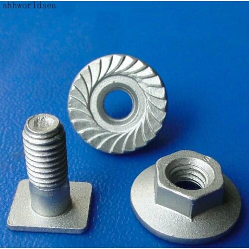 Shhworldsea 100pcs Free Shipping Zinc White Square Head Screw Nut Fastener Retainer Clip For Nissan