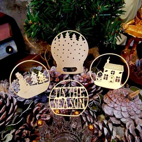 Panalisacraft Christmas noel snowball Metal cutting dies dis Scrapbooking Card Making Album Embossing Stencil Decoration