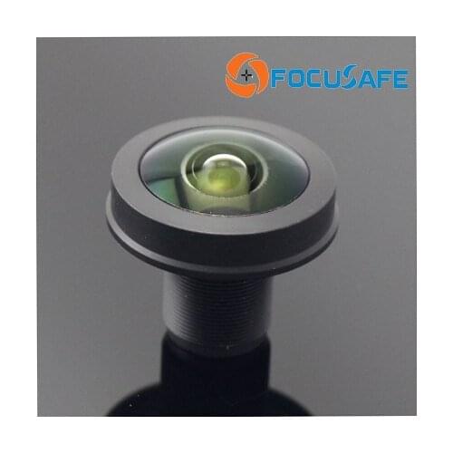 Focusafe 1.09mm 10MP 200 degree super wide angle 4k Fisheye Lens with 1/2.6" format