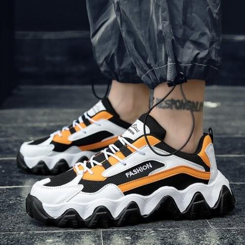 All-match Mens Sneakers Breathable Comfortable Casual Shoes Classic Chunky Male Sports Shoes Fashion Walking Shoes Zapatillas