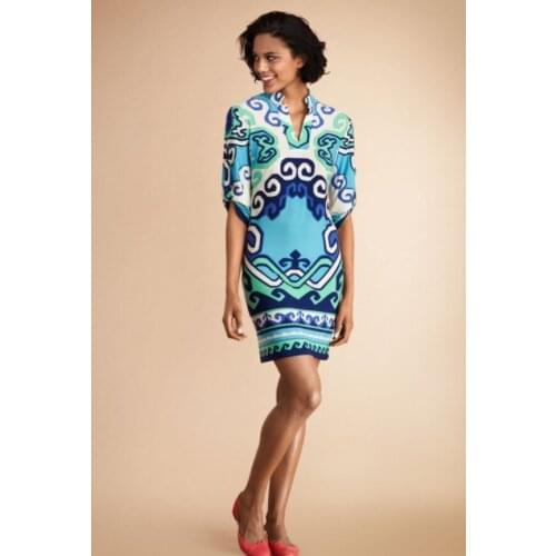 Party Dresses Time-limited Sale Women Summer Dress 2017 Fancy Stand Collar Shirt Type One-piece Dress Fashion Knitted Elastic