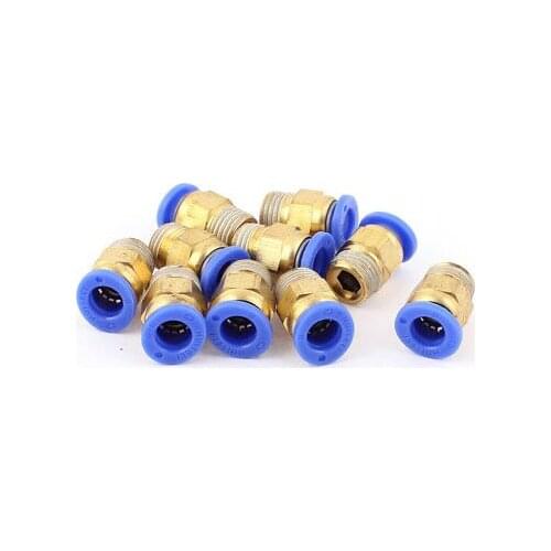 Air Line Hose 1/4BSP Male Thread 8mm Tube Quick Release Coupler Fittings 10pcs