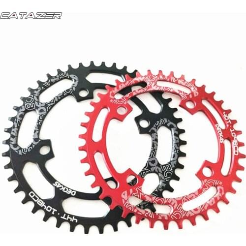 104BCD 40/42/44/46/48/T Oval Mountain Bike Chainwheel MTB Bike Crankset Aluminum Narrow Wide Chainring BCD 104 round