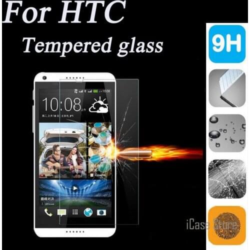 2.5D 9H Screen Protector Tempered Glass For HTC Desire 510 516 610 616 626 820 816 One M7 M8 M9 E9 Cover Case Protective Film