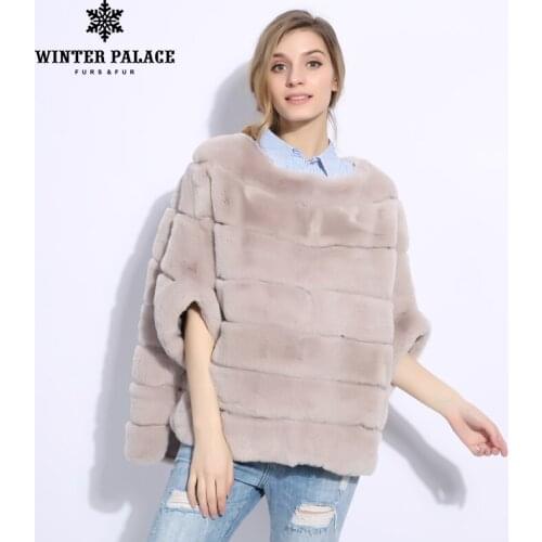 2018 autumn and winter new Fashion Slim rex rabblt fur Short fur coat Winter women rabblt fur coat WINTER PALACE Brands