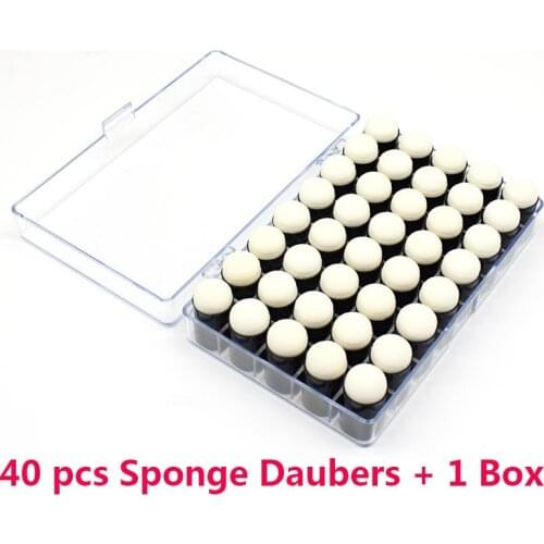 40 Pcs/Box Finger Sponge Daubers Set Painting DIY Tools Ink Paint Glue Painting Tools Crafts Inking Staining