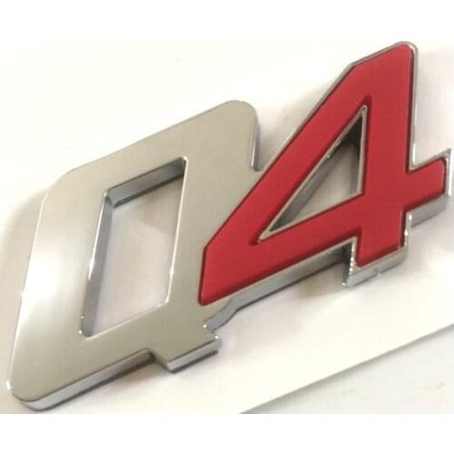 50PCS/LOT ABS Plastic Sticker For Q4 Emblem Badge