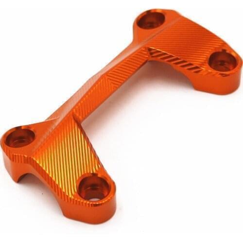For DUKE 790 Motorcycle CNC Aluminum Handlebar Risers Top Cover Clamp Fit For KTM Duke 790 2018 2019 2020 Orange Black Dirt Bike