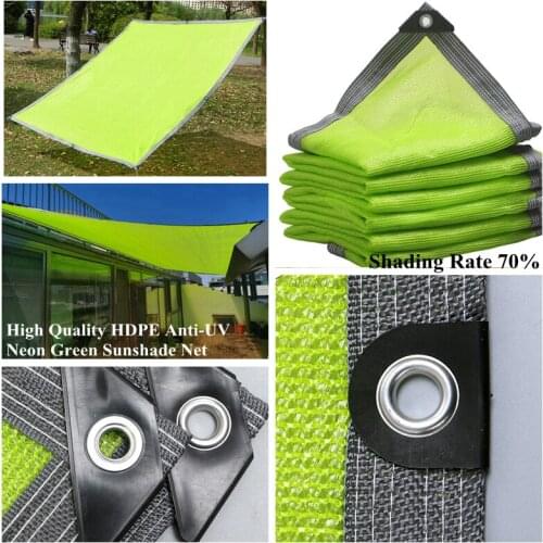 Anti-UV Fluorescent Green Sunshade Net Swimming Pool Awning Garden Succulent Plant Shading Net Car Shed Balcony Fence Sunblock