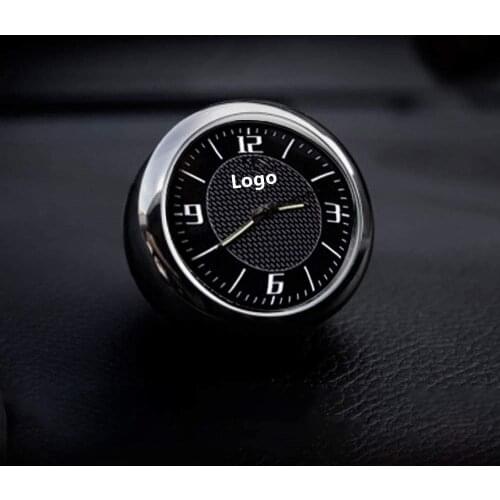 Car Dashboard Clock Watch Interior Accessories High Accuracy Quartz Luminous Dial with Vent Clip