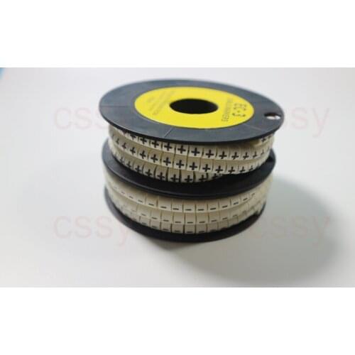 Freeshipping 1.5mm2 -6mm2 Grounding symbol circle cable marker sleeving set white color