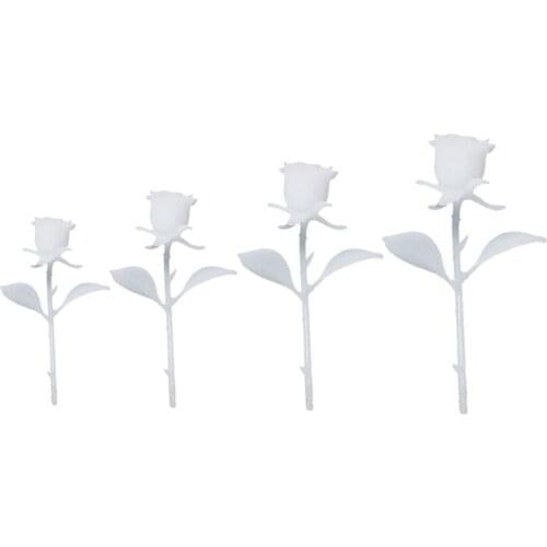 DIY 3D Mini Rose Shape Epoxy Model Crafts Jewelry Making Silicone UV Resin Dropshipping