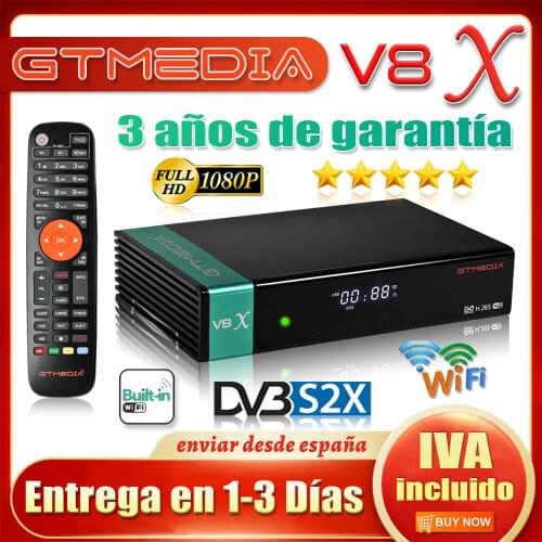 New Arrival GTmedia V8X DVB-S2 Satellite Receiver GTmedia V8 Nova Upgrade from Freesat V8 Honor H.265 Built-in WiFi no app