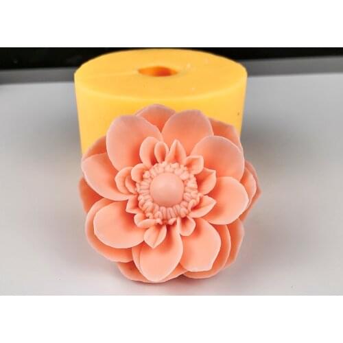 HC0281 PRZY Molds Silicone Rose Peony Flower Mold Decoration Plant Soap Molds Flowers Candle Moulds Bouquet Making Clay Resin