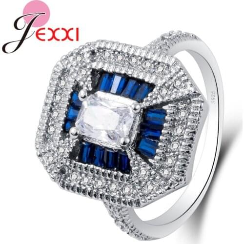 Fashion Elegant Original 925 Sterling Silver Gorgeous Wedding Rings For Women Wedding Bridal Best Gifts Jewelry