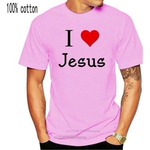 2019 Summer Tee Shirt I Love Jesus Scripture Religious Gospel Slogan Evangelism ChriFunnyan Men T-shirt O-Neck T-shirt