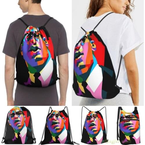 Malcolm X Men Purpose Drawstring Backpack Bags Women Outdoor Travel Backpacks Gym Training Swimming Fitness Bag