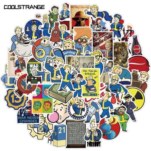 10/30/50Pcs Fallout Game Graffiti Stickers For Laptop Luggage Motorcycle Phone Skateboard Anime Travel PVC Waterpoof Pegatinas