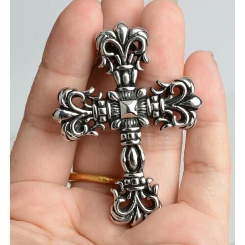 New Listing Titanium Steel Cross Death Coffin Pendant Necklace for Man Punk Hip Hop Rock Personality Mens Fashion Jewelry