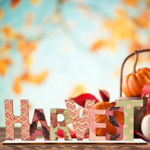 Thanksgiving Harvest Sign Hanging Plaque Pumpkin Party Door Hanger Wall Decorations