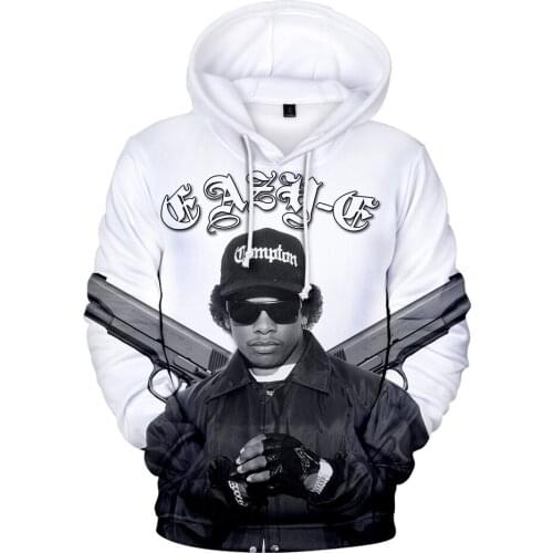 Popular EAZY-E 3D Hoodies Sweatshirts Men/Women Hoodie Eric Lynn Wright Rap Kawaii Hoodie Boys/girls Street EAZY-E Coats