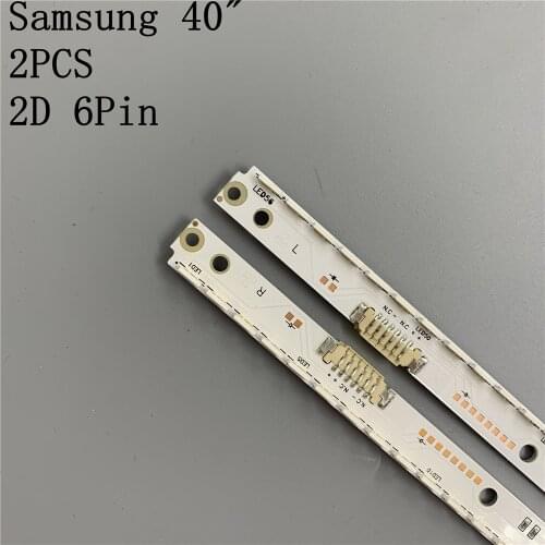 2pcs x LED Backlight Strip for Samsung UA40ES6100J UE40ES5500 UE40ES5500K 2012SVS40 7032NNB RIGHT56/LEFT56 2D REV1.1 56-LEDs