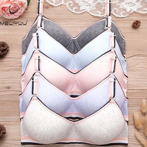 Young Girls Training Bras Light padded wireless bra Push up Sexy lingerie Teenage Girl Tops Underwear BH