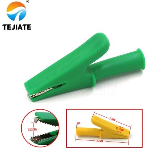 1PCS Alligator Clip Sheath Clip Small Battery Wire Power Clip Grounding Test Clip Plug Type Alligator Clip Test Line All Copper