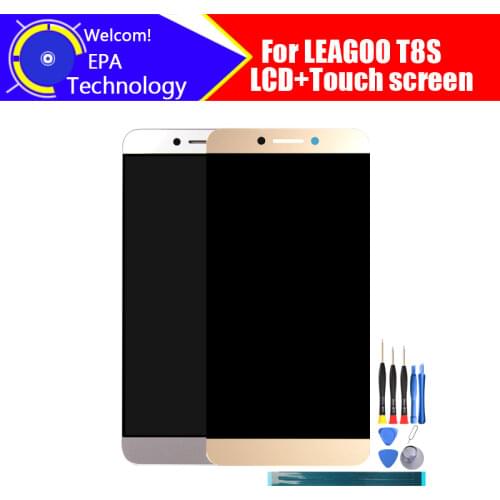 5.5 inch LEAGOO T8S LCD Display+Touch Screen Digitizer Assembly 100% Original New LCD+Touch Digitizer for T8S+Tools
