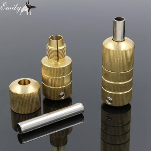 1PCS 22mm Auto Lock Stainless Steel With Back Stem Self-Lock Tattoo Grip Tube Supply Tube Supply
