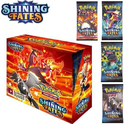 360Pcs Pokemon Tcg: Shining Fates Booster Box Trading Game Card Collection Toys Childrens Toys