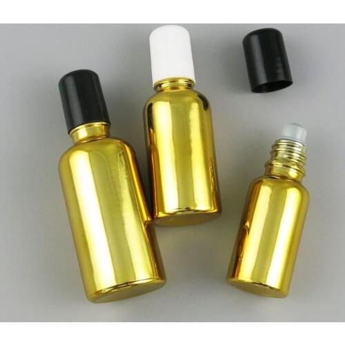 360 x 10ml 20ml 30ml 50ml 100ml Essential Oil Portable Gold Paiting Glass With Cap For Liquid Reagent Pipette Bottle with Lock