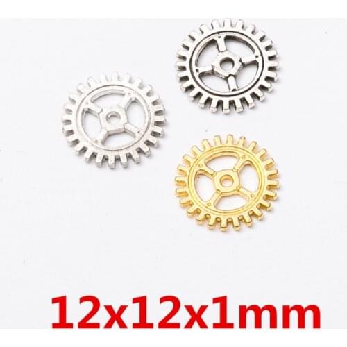 50pcs/Pack 12mm Small Gears for DIY Vintage Steampunk Accessories Making