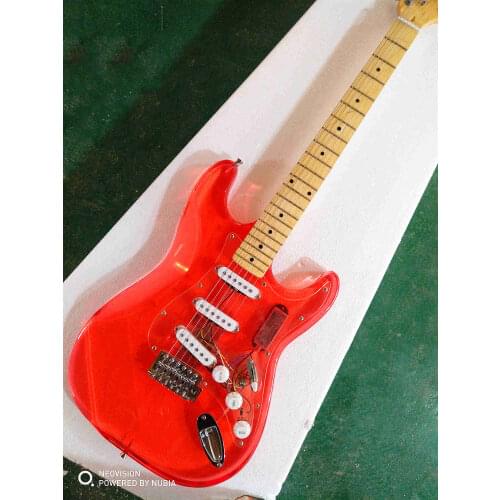 AcrylicOrganic glassCustomized 6 string electric guitar color is optionalYou can customize the colors you like