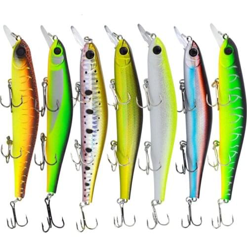 Afishlure Minnow Walleye Bait 124mm/17g Fishing Lures Sinking Treble Hooks Swimbait Hard Lure Fishing Minnow