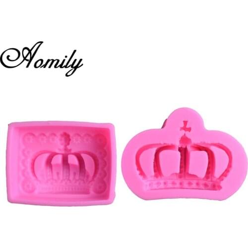 Amoliy Crown Handmade Silicone Cake Molds Chocolate Jelly Candy Bakeware Mold Homemade Pastry Soap Mould Baking Accessories
