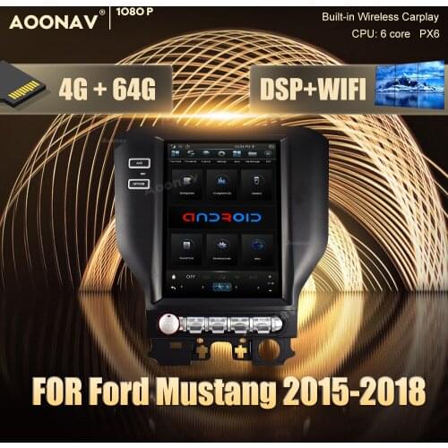 2din android car radio multimedia player FOR Ford Mustang 2015-2018 car touch screen GPS navigation stereo autoradio