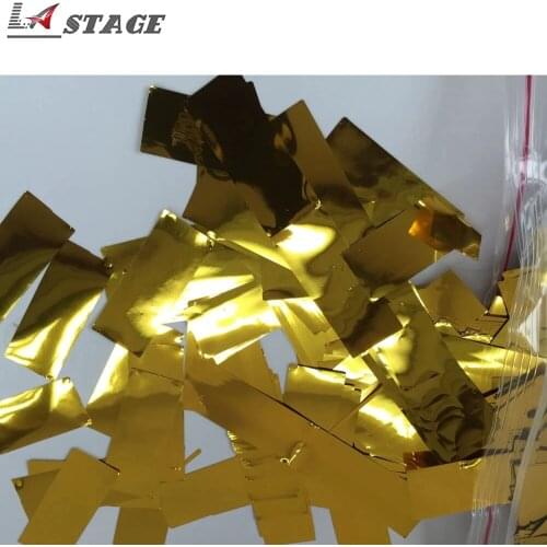 Free Shipping 3kg/lot 2CM*5CM Gold Paper Wedding Confetti Party Throwing Paper Confetti