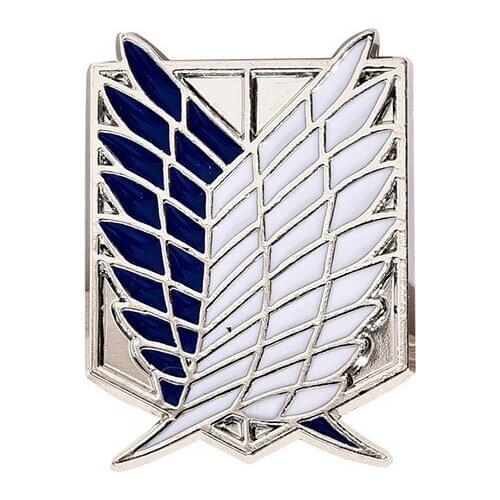 2021 Anime Attack-On-Titan Brooch Pin Wings-Of-Liberty Freedom Scout Regiment Legion Survey Recon Corp Eren Badge Jewelry