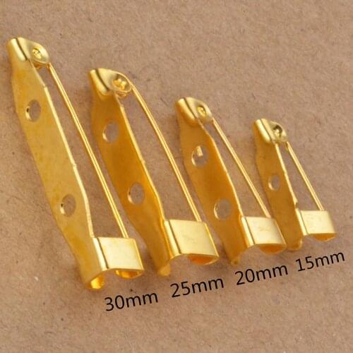 40Pcs Gold Tone Brooch Back Bar Pins Base Settings Pins And Brooches DIY Jewelry Findings Jewelry Accessories
