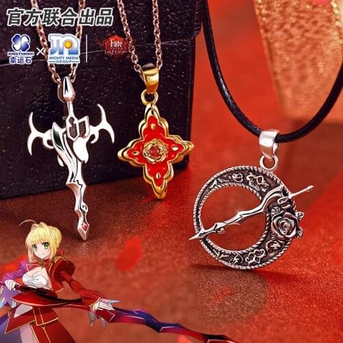 [Fate EXTRA]Nero Anime 925 sterling silver Pendant Extella FGO CCC Red Saber Hakuno Kishinami Action Figure Fate Grand Order