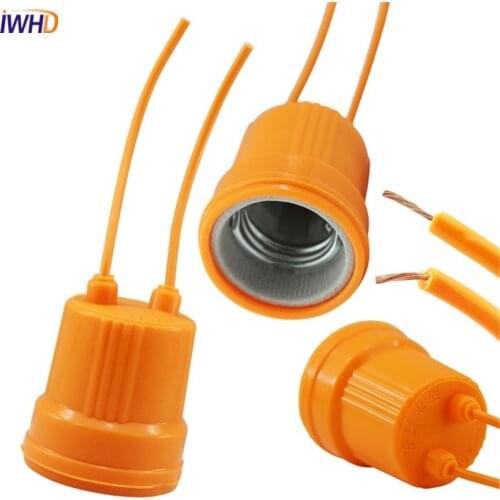 IWHD DIY E27 Lamp Holder Socket Waterproof Lamp Holder E27 Ceramics Lampholder Base Socket Outdoor Fitting E27 Socket Base