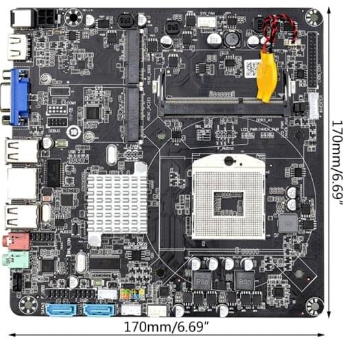 X37A HM55B PGA988 Desktop PC Motherboard DDR3 SATA II Mini ITX Mainboard for Mini Host / HTPC / Advertising Machine / Radio