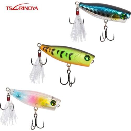 Mini Popper Fishing Lure 4cm 3g Top Water Surface Poper Bait Small Lure Perch Fishing Lure