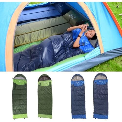 Rectangular Camping Sleeping Bag Splicing Sleeping Bag with Compression Sack