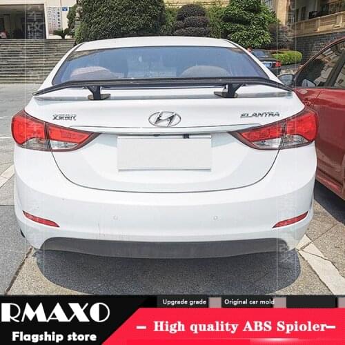 For HYUNDAI ELANTRA Sedan Universal TF Spoiler 2012-2015 Avante Spoiler ABS plastic Material Car Rear Wing Color Rear Spoiler